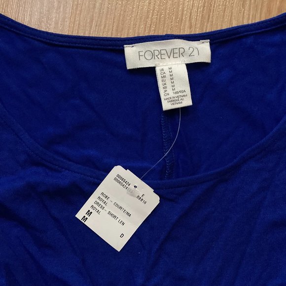 Royal Blue Midi Skater Dress - Picture 2 of 5